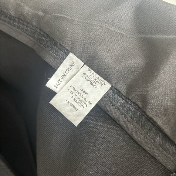 Amanda + Chelsea Women's Blazer Medium Gray Houndstooth Plaid Two Button Front - Picture 8 of 8